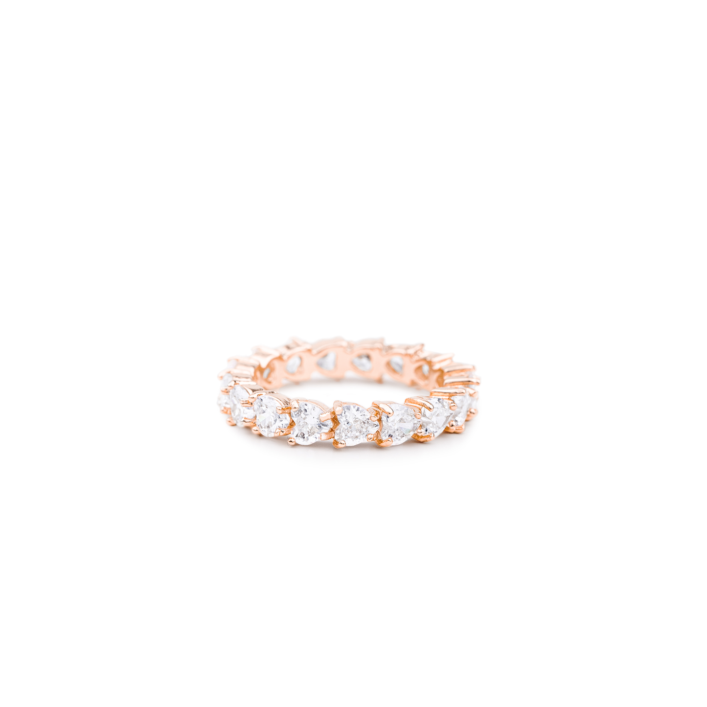 Heart Band Eternity Ring