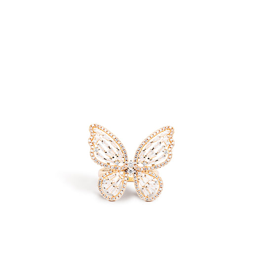 Adjustable Butterfly Ring