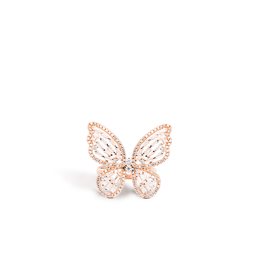 Adjustable Butterfly Ring