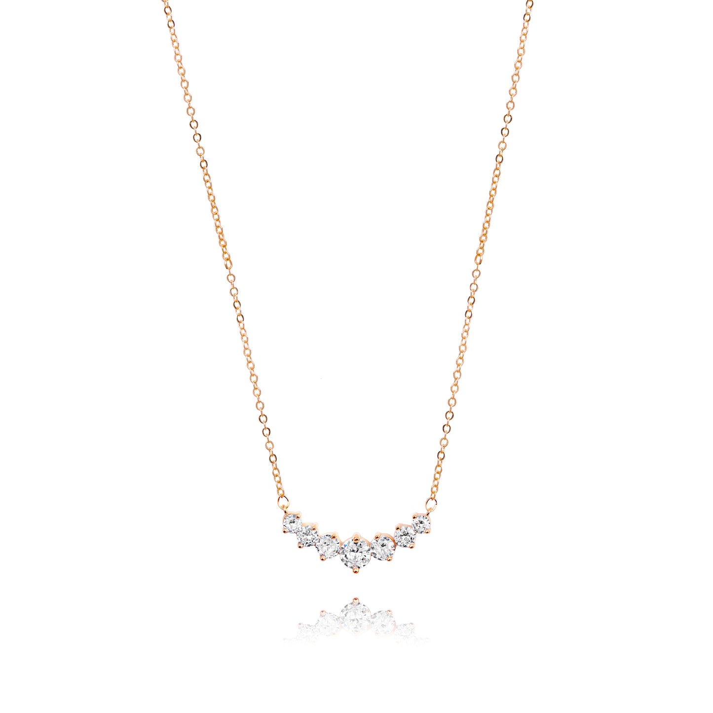 Row of Brilliancy Teen Necklace